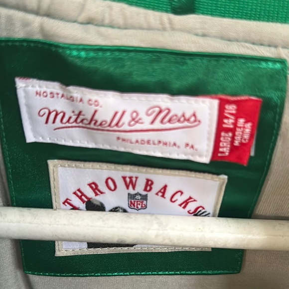 Eagles Green Satin Jacket - Picture 2 of 5